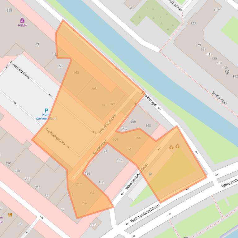 Kaart van postcodegebied 3054HG.