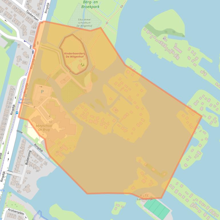 Kaart van postcodegebied 3054KV.