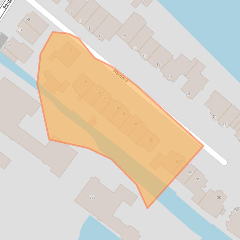 Kaart van postcodegebied 3054LK.