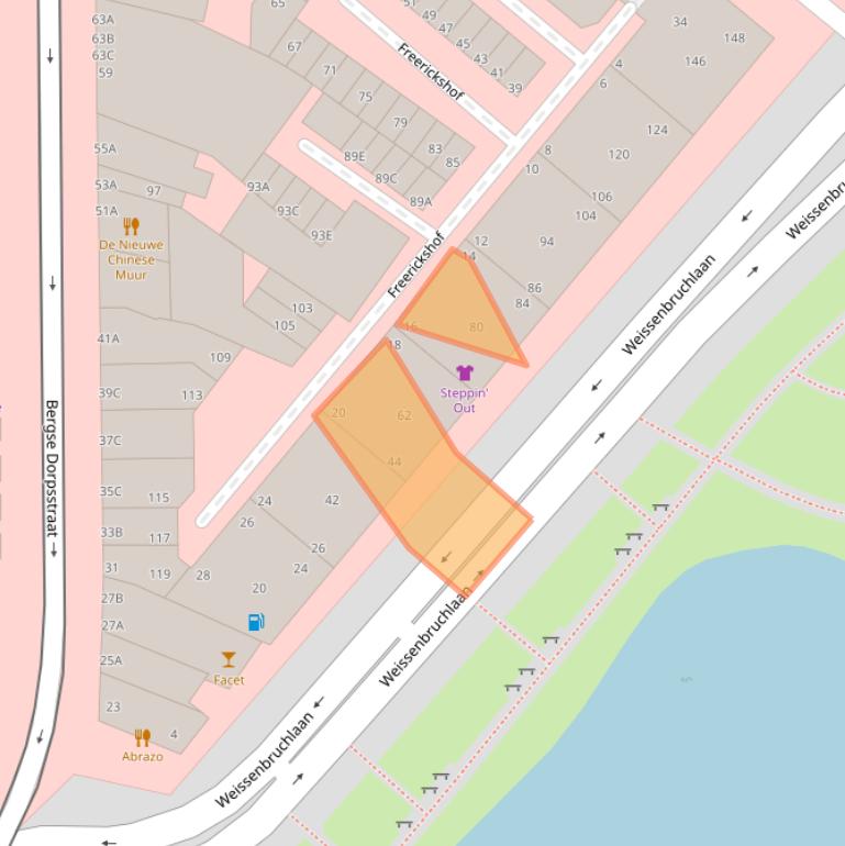 Kaart van postcodegebied 3054LP.