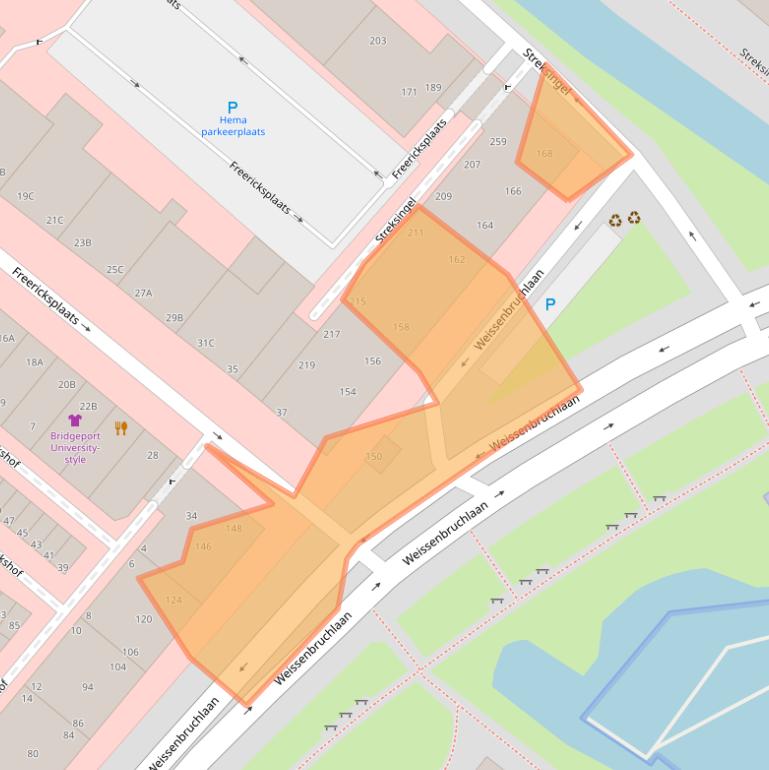 Kaart van postcodegebied 3054LS.