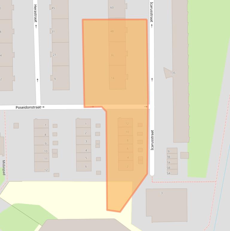Kaart van postcodegebied 3054PS.
