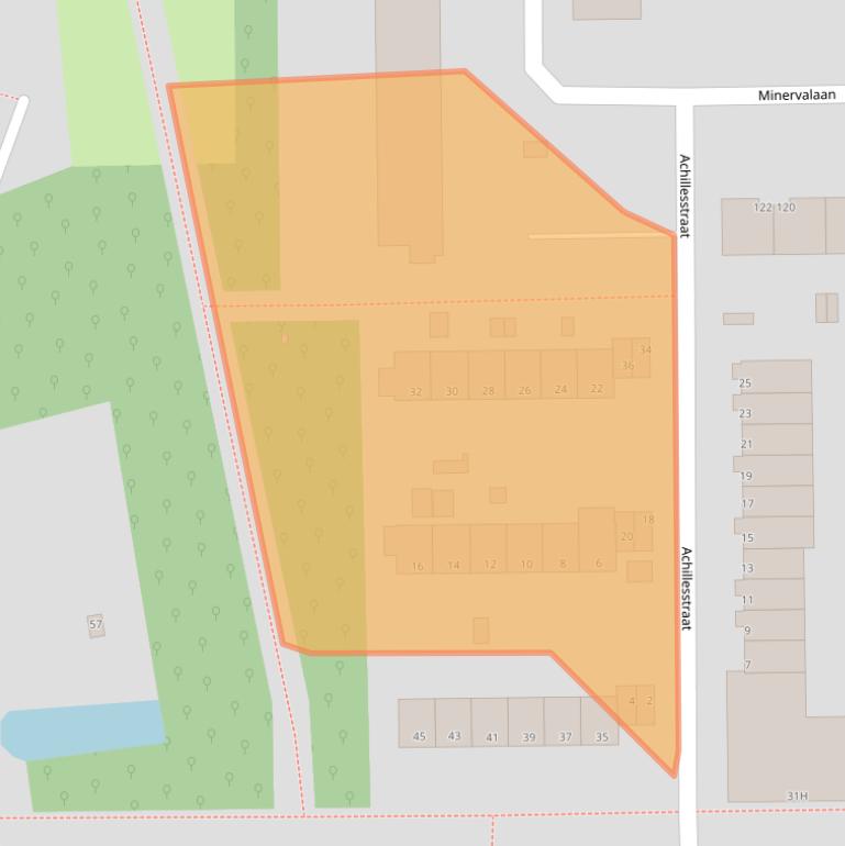 Kaart van postcodegebied 3054RE.