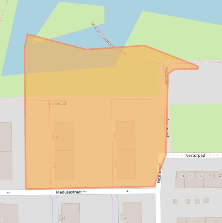 Kaart van postcodegebied 3054RS.