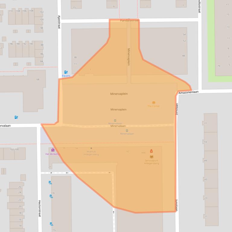 Kaart van postcodegebied 3054SK.