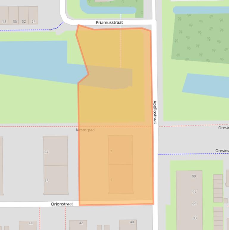 Kaart van postcodegebied 3054SN.