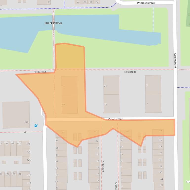 Kaart van postcodegebied 3054SR.