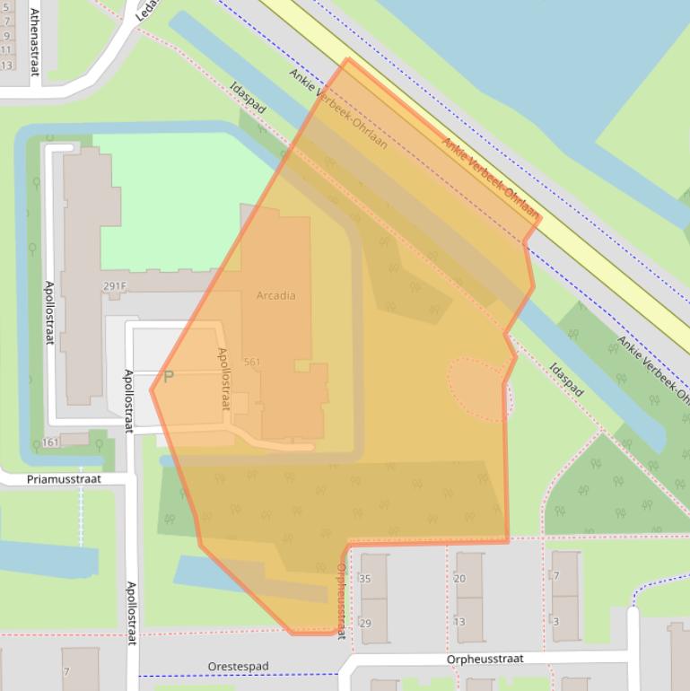 Kaart van postcodegebied 3054TC.