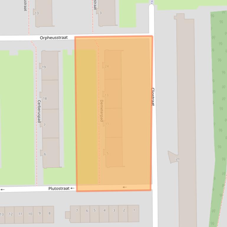 Kaart van postcodegebied 3054TM.