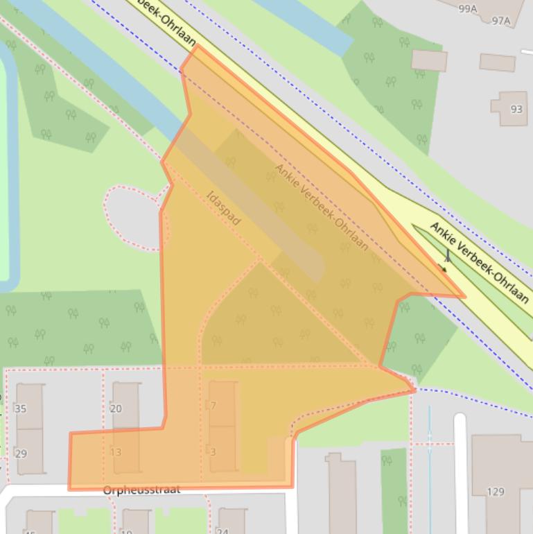 Kaart van postcodegebied 3054TN.