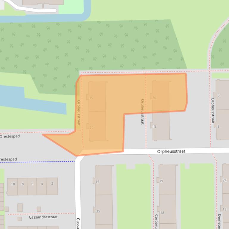 Kaart van postcodegebied 3054TP.