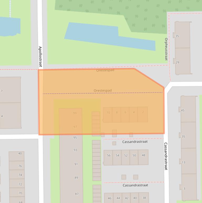 Kaart van postcodegebied 3054TR.