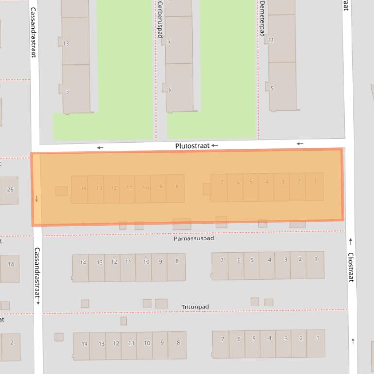 Kaart van postcodegebied 3054TT.