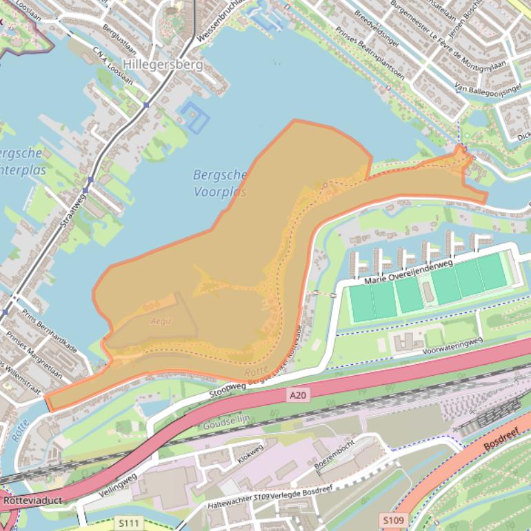 Kaart van postcodegebied 3054XM.