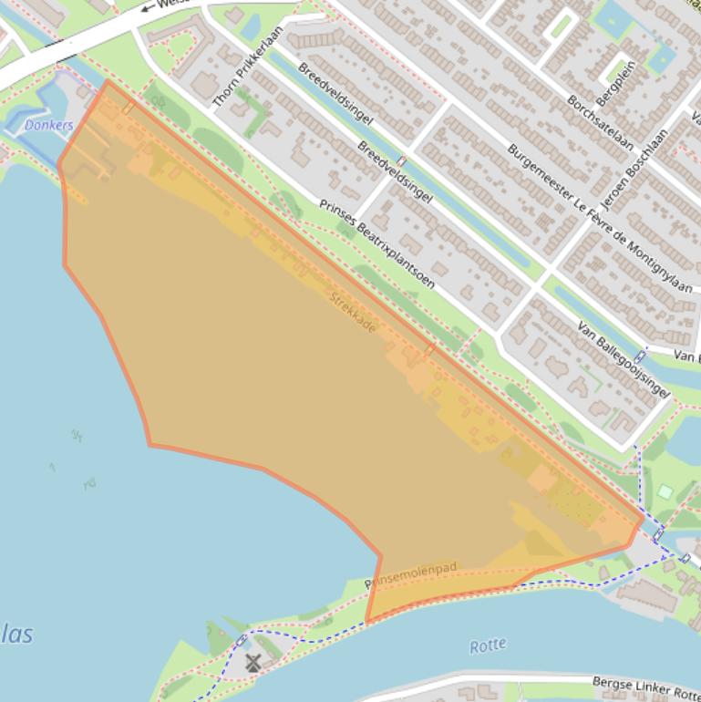 Kaart van postcodegebied 3054XN.