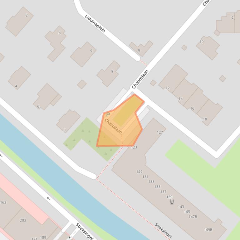 Kaart van postcodegebied 3055AB.