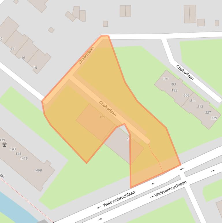 Kaart van postcodegebied 3055AE.