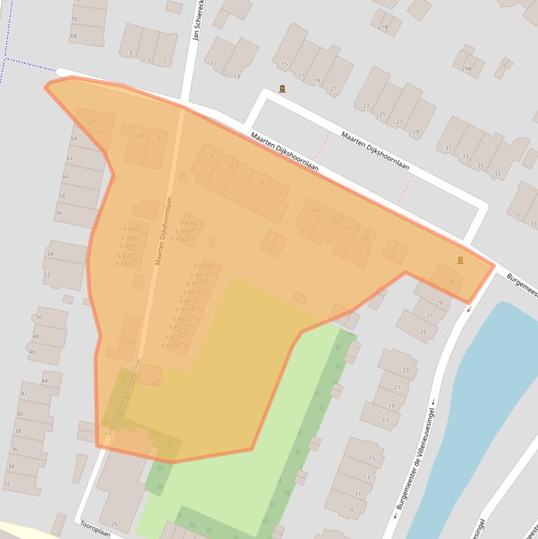 Kaart van postcodegebied 3055AT.