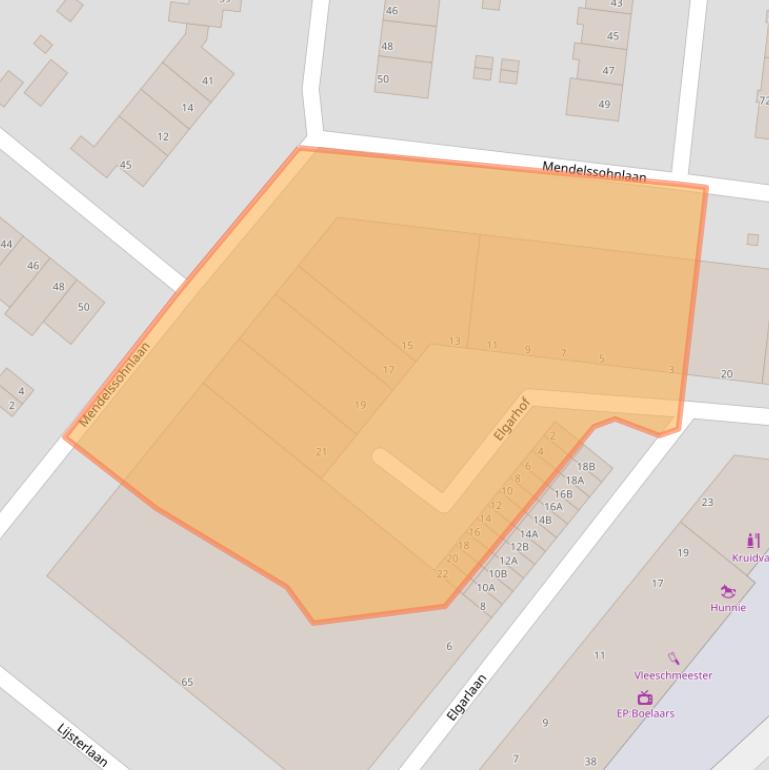 Kaart van postcodegebied 3055CB.