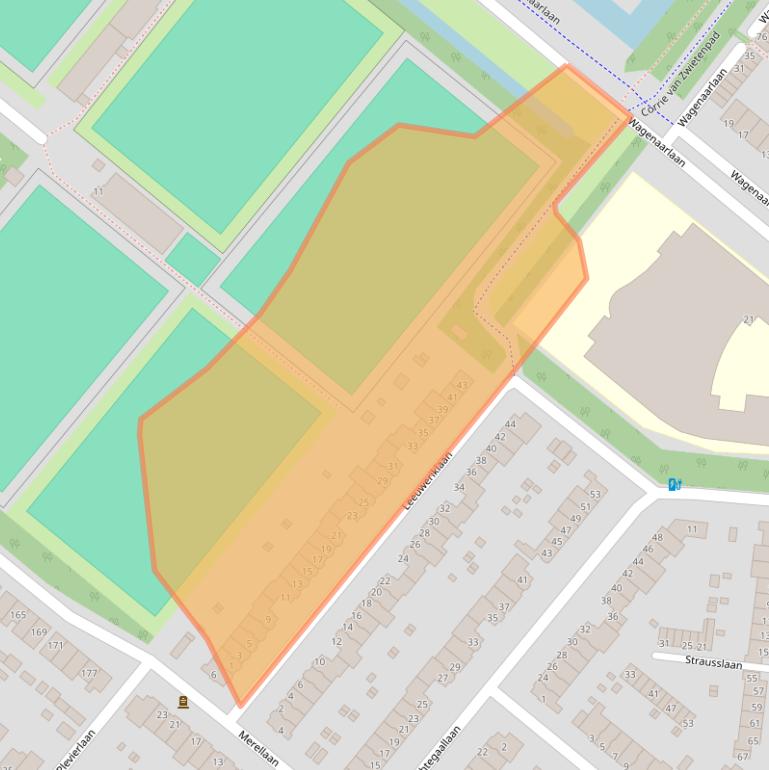 Kaart van postcodegebied 3055EA.