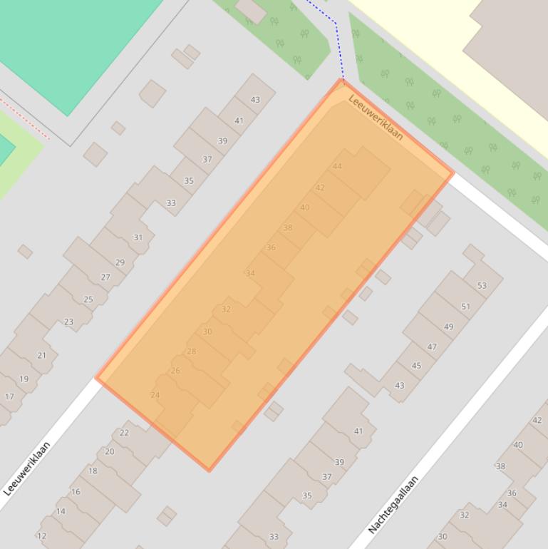 Kaart van postcodegebied 3055EC.