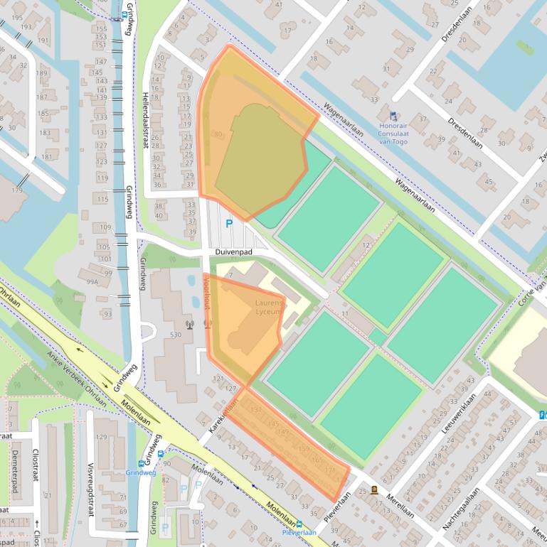Kaart van postcodegebied 3055ES.