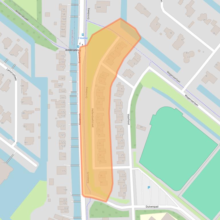 Kaart van postcodegebied 3055EV.