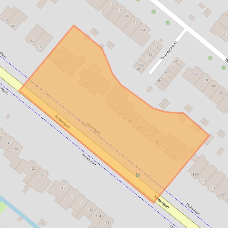 Kaart van postcodegebied 3055GB.