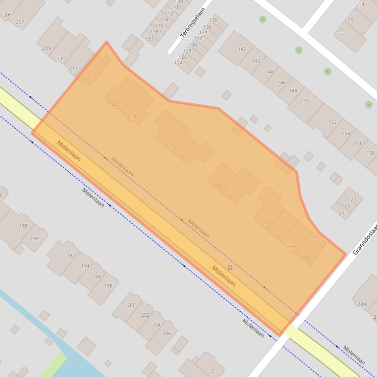 Kaart van postcodegebied 3055GD.