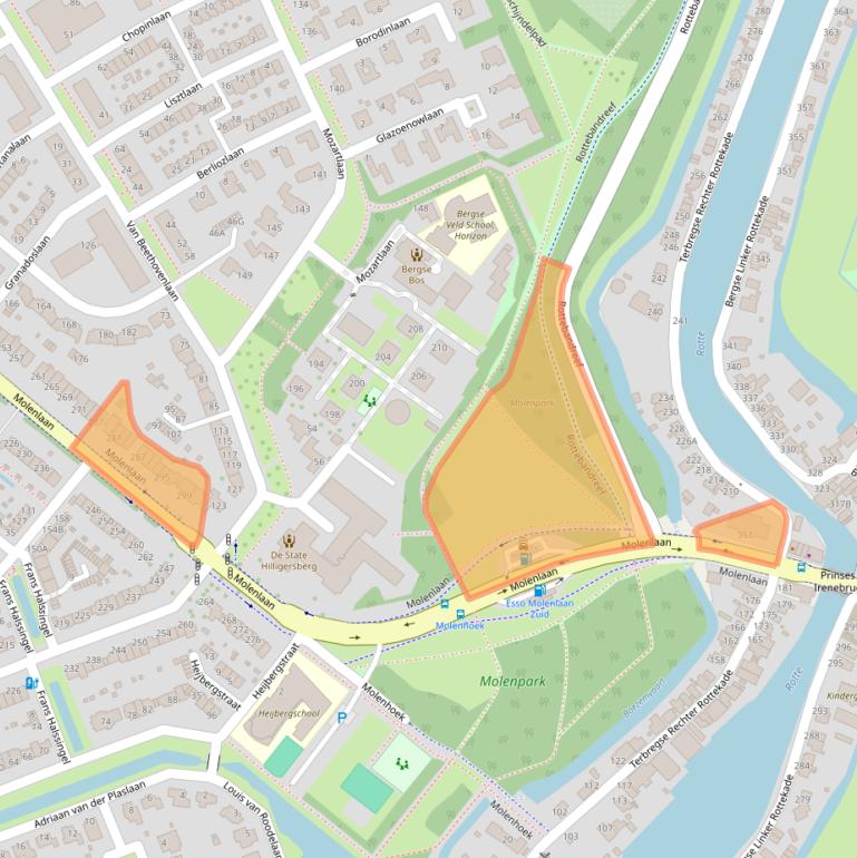 Kaart van postcodegebied 3055GG.