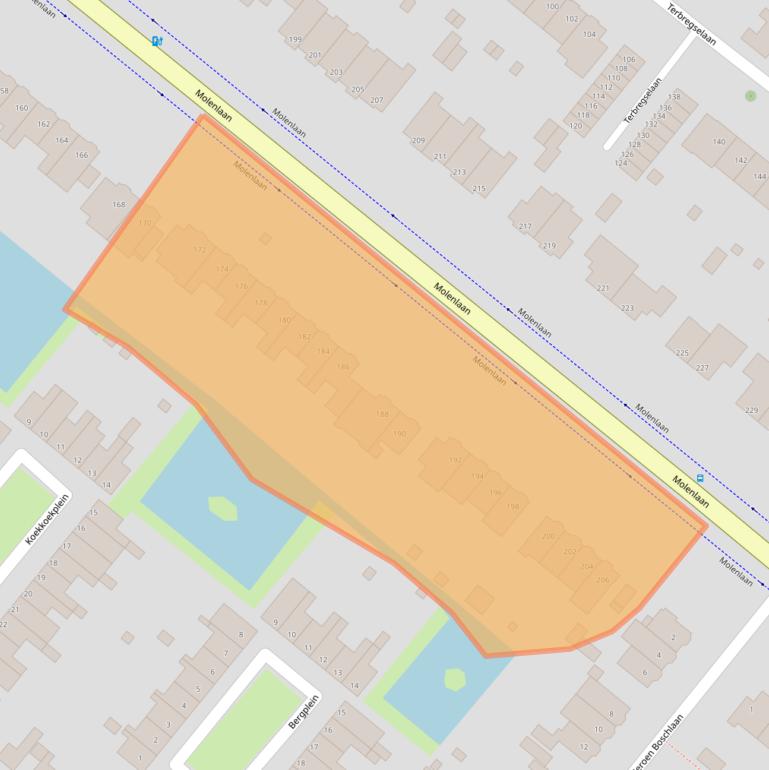 Kaart van postcodegebied 3055GJ.