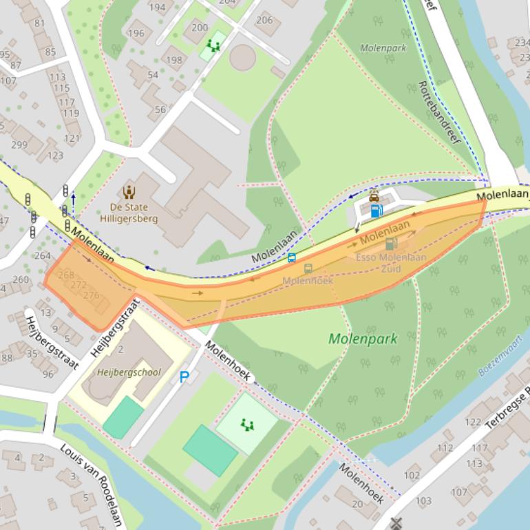 Kaart van postcodegebied 3055GM.