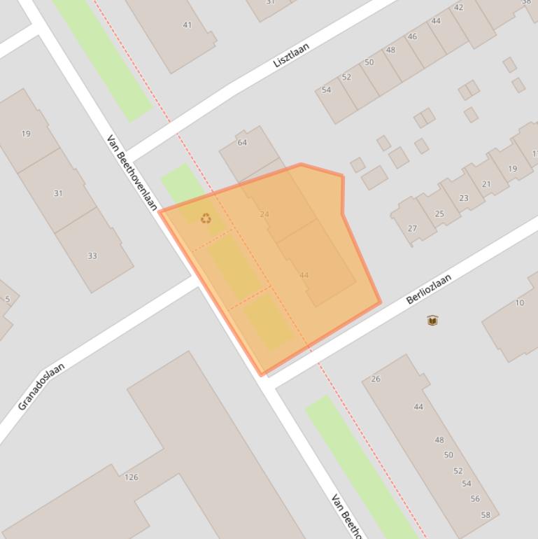 Kaart van postcodegebied 3055JC.