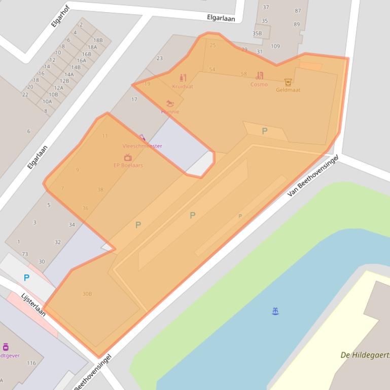 Kaart van postcodegebied 3055JK.