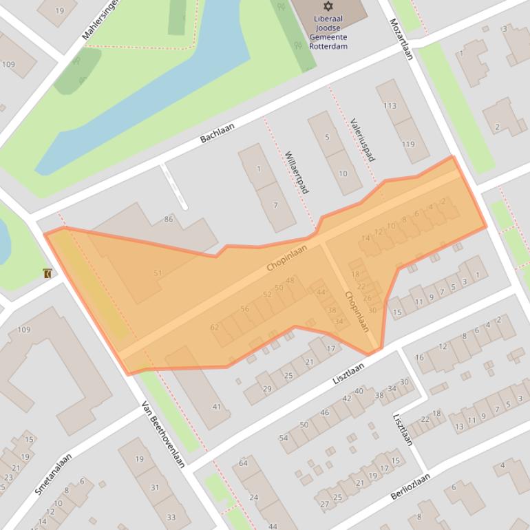 Kaart van postcodegebied 3055JN.