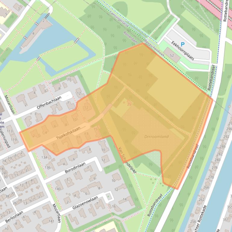 Kaart van postcodegebied 3055KP.