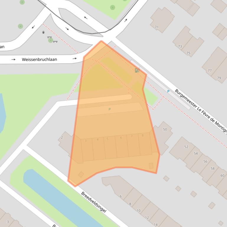 Kaart van postcodegebied 3055NL.