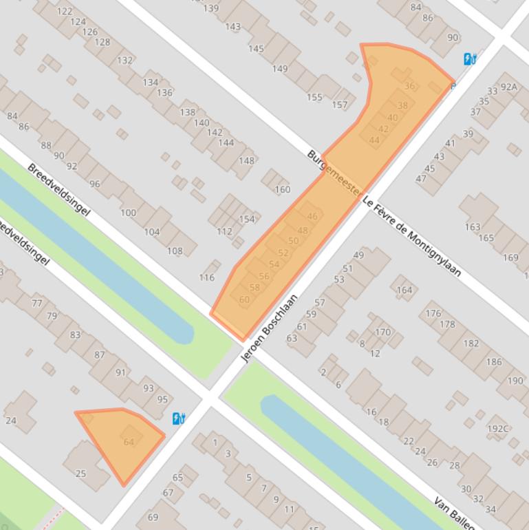 Kaart van postcodegebied 3055NR.