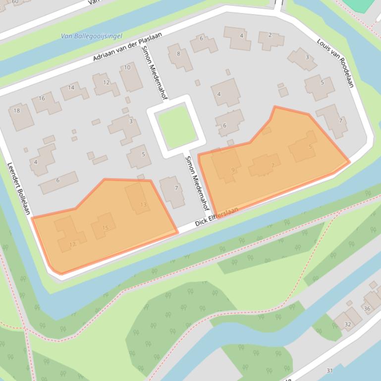 Kaart van postcodegebied 3055NW.