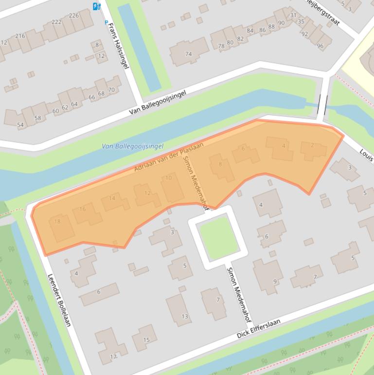 Kaart van postcodegebied 3055NZ.