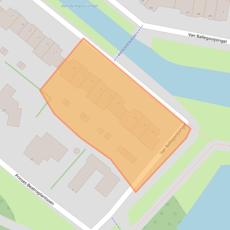 Kaart van postcodegebied 3055PB.