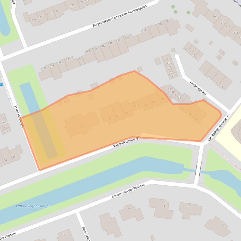 Kaart van postcodegebied 3055PE.