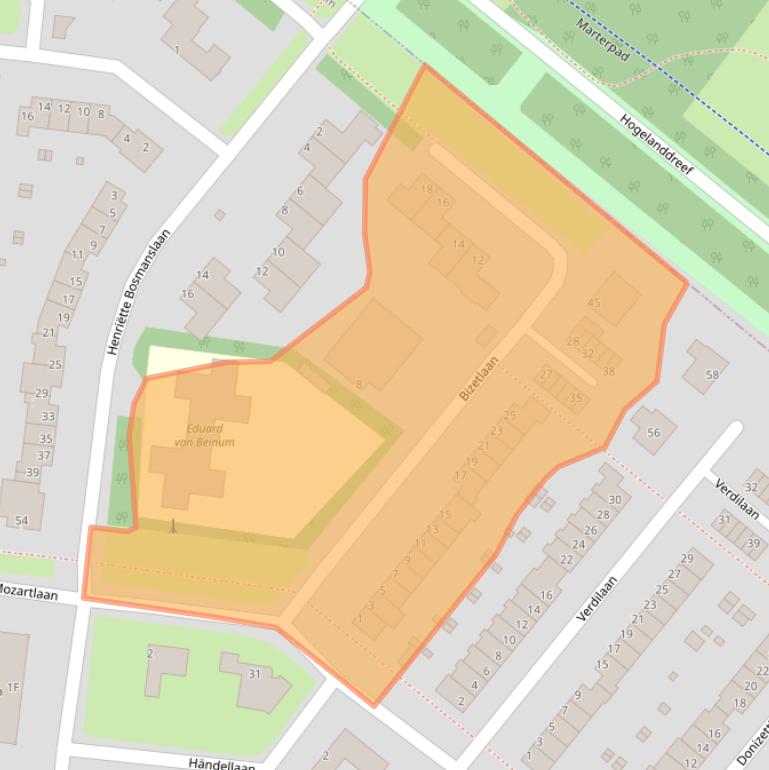 Kaart van postcodegebied 3055SB.