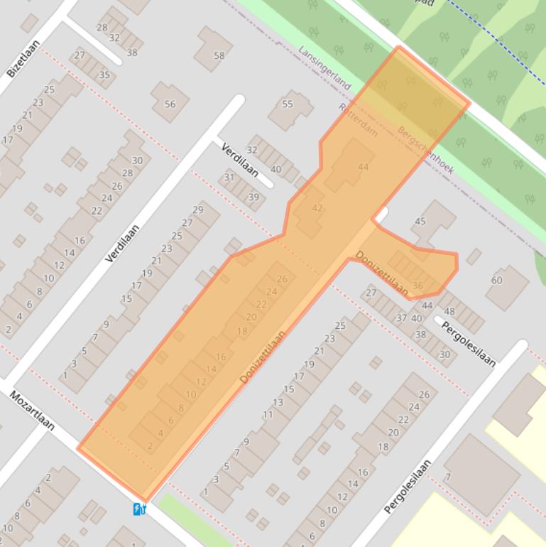 Kaart van postcodegebied 3055SH.