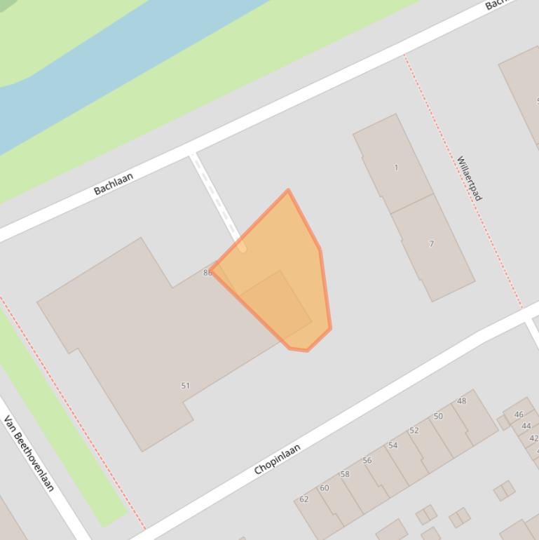 Kaart van postcodegebied 3055TA.