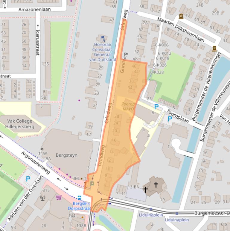 Kaart van postcodegebied 3055VA.