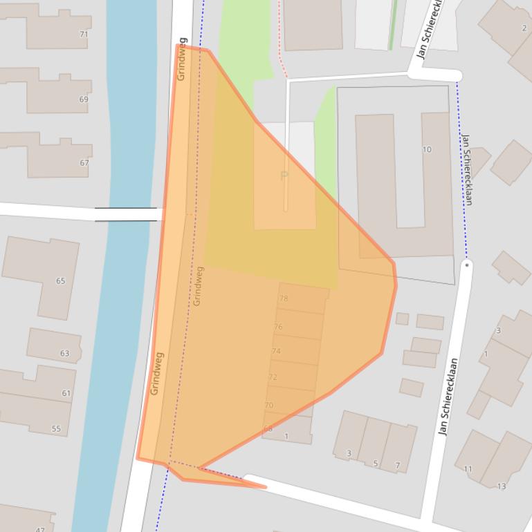 Kaart van postcodegebied 3055VC.