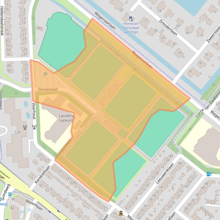 Kaart van postcodegebied 3055VE.