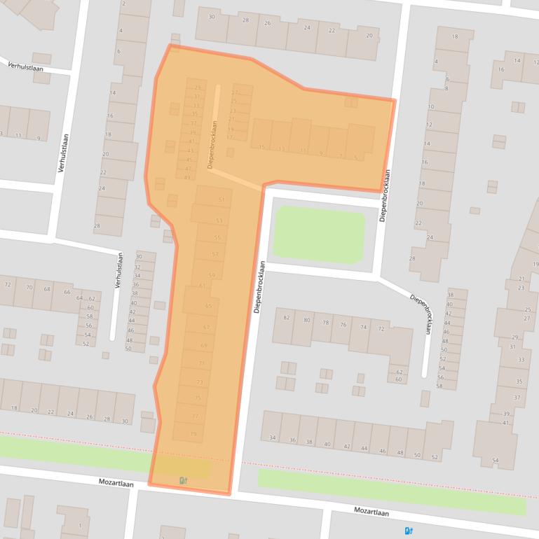 Kaart van postcodegebied 3055WB.