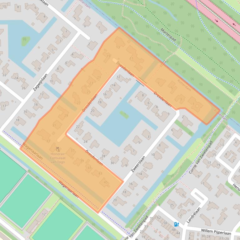 Kaart van postcodegebied 3055WD.